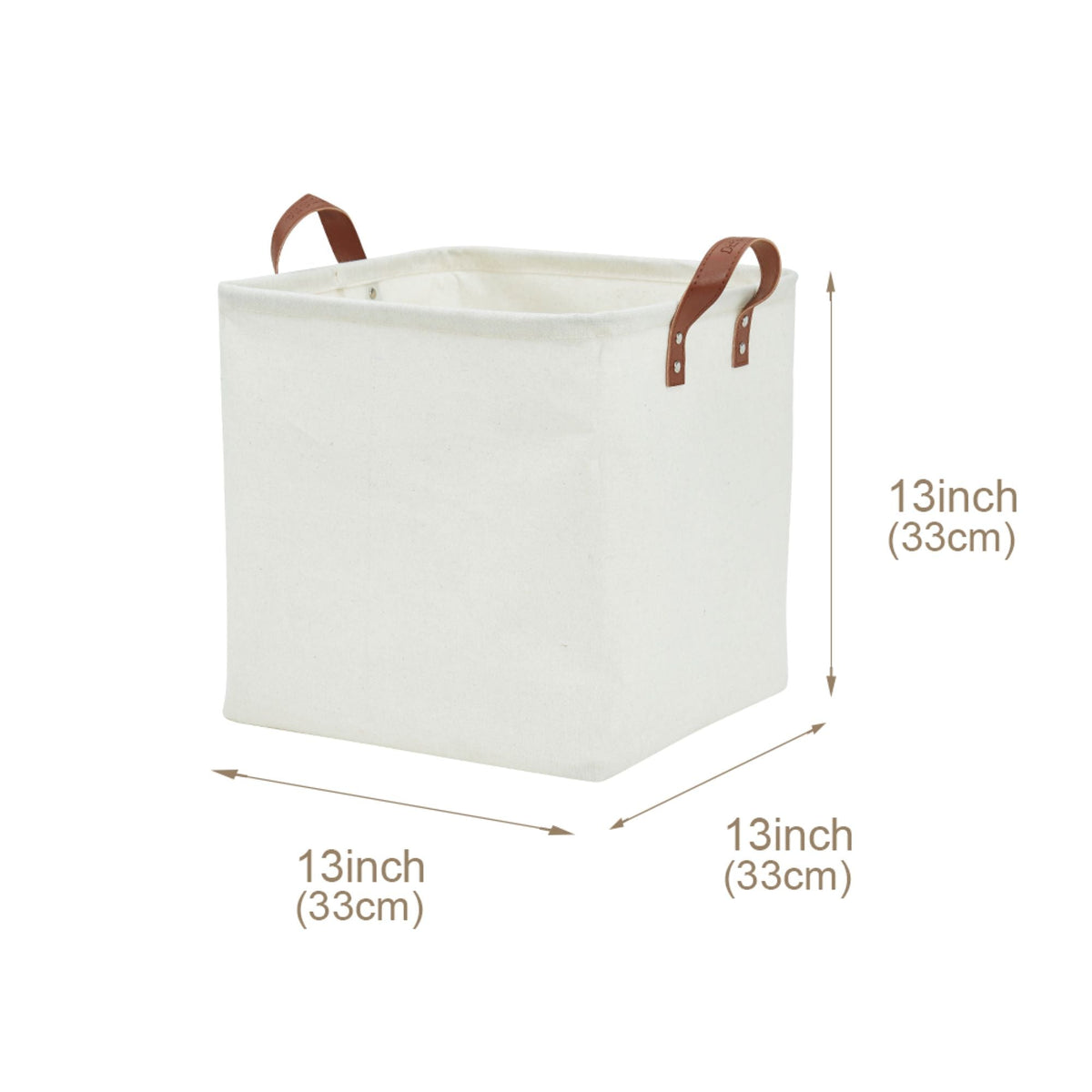 13" Cube Patterned Storage Bins | Water-Resistant Toy Storage Basket w/Handles