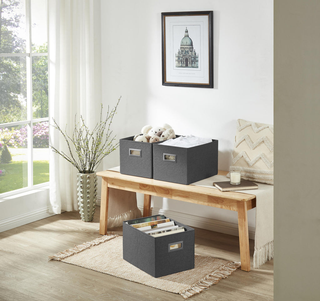 Premium Storage Baskets for Shelves | Durable Closet Organizers for Clothes, Books & Toys
