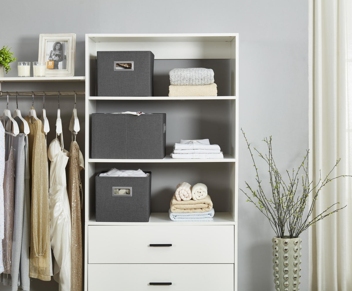 Premium Storage Baskets for Shelves | Durable Closet Organizers for Clothes, Books & Toys