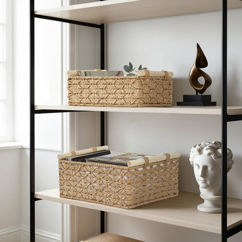 Boho Rope Décor Storage Baskets - Home Décor Storage Basket