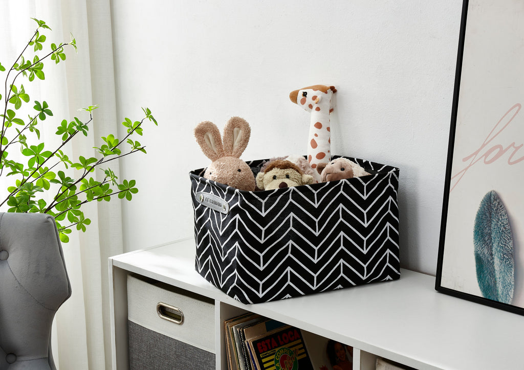 Large Water-Resistant Storage Bins | Collapsible Storage Basket | Toy Storage Organizer