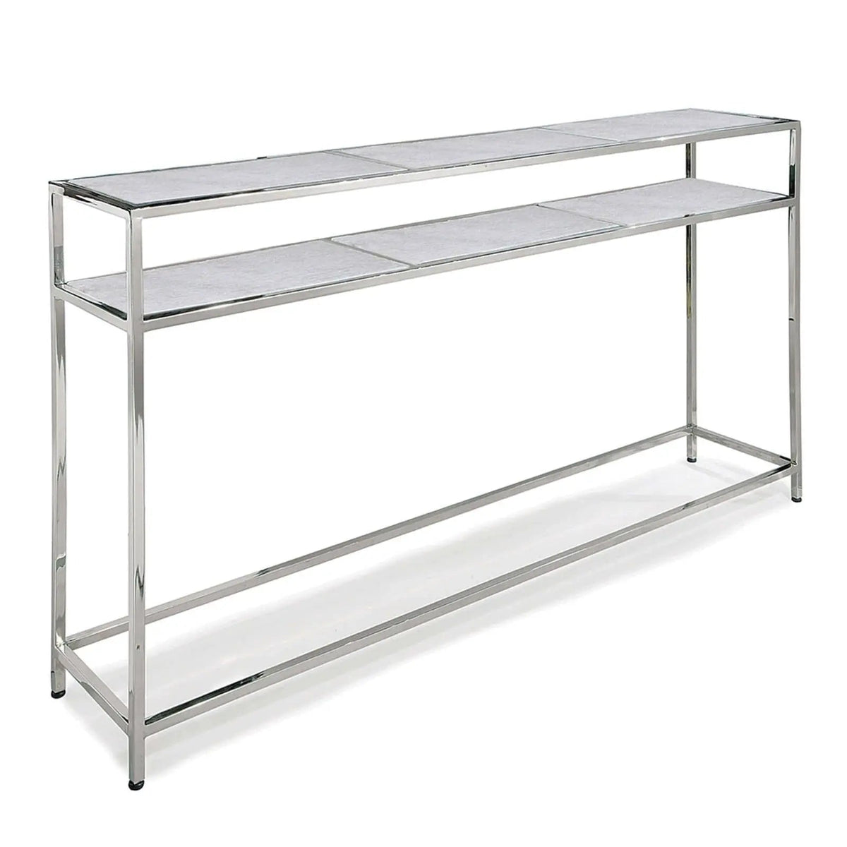 Echelon Console Table – Marble & Brass, 54" Wide
