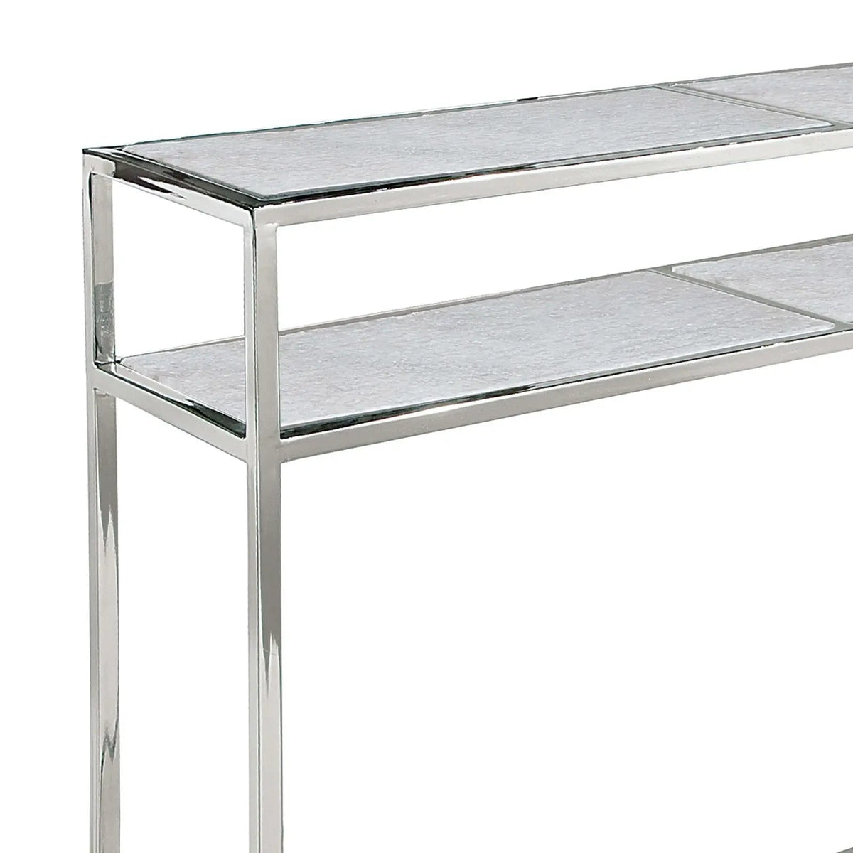 Echelon Console Table – Marble & Brass, 54" Wide