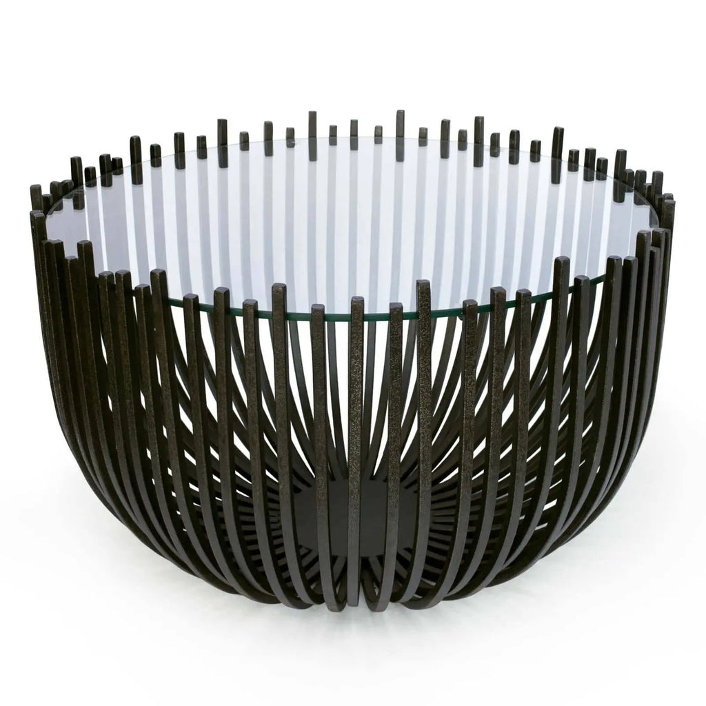Webbed Coffee Table – Blackened Iron