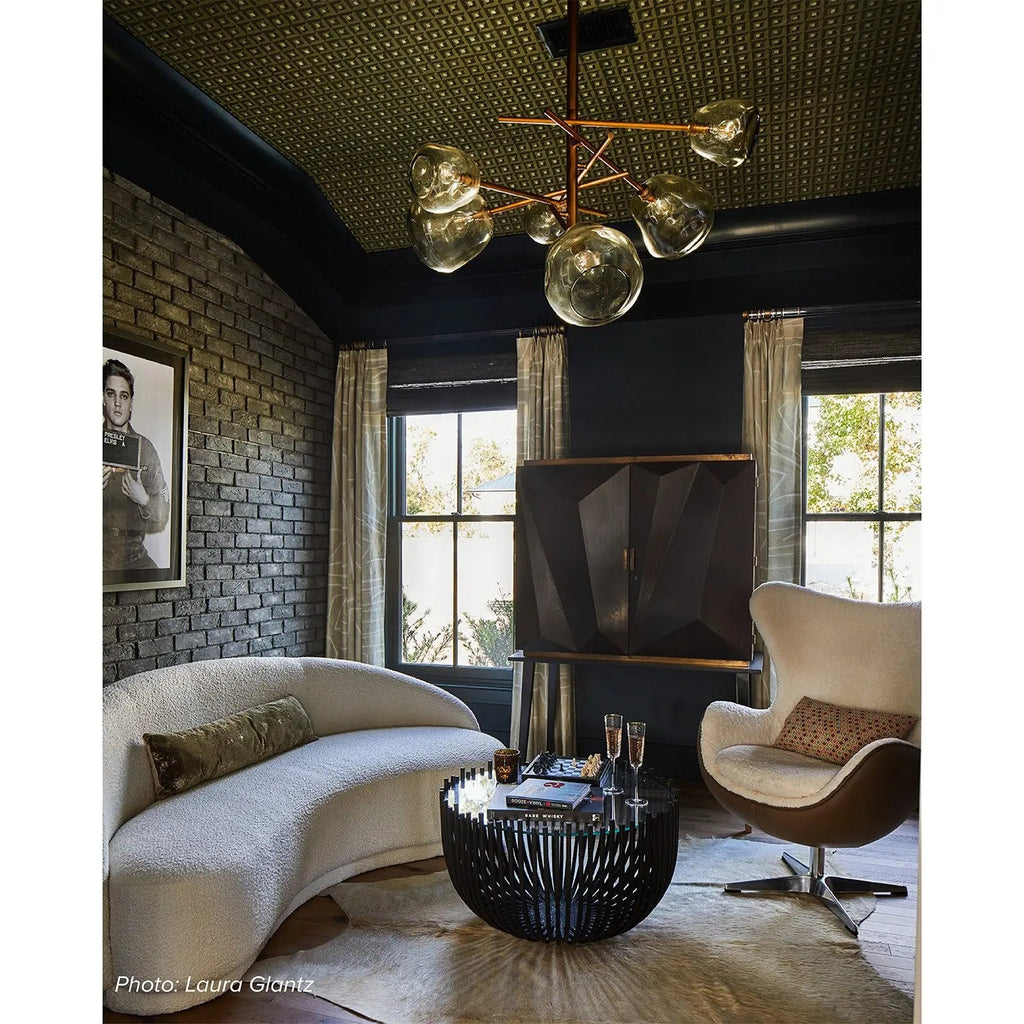 Webbed Coffee Table – Blackened Iron