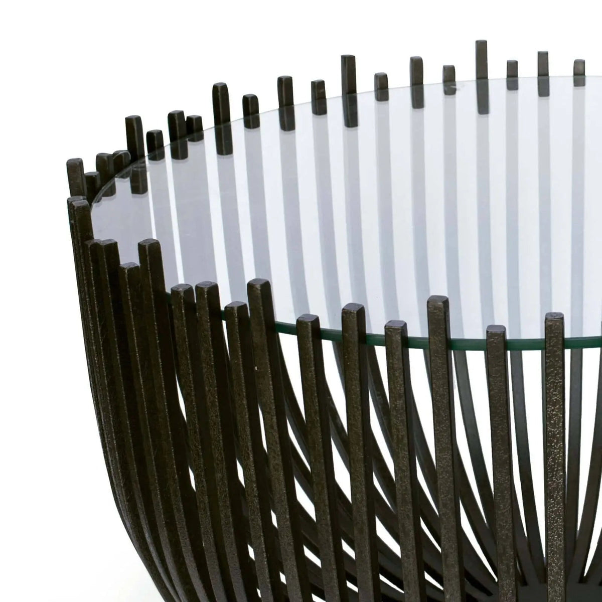 Webbed Coffee Table – Blackened Iron