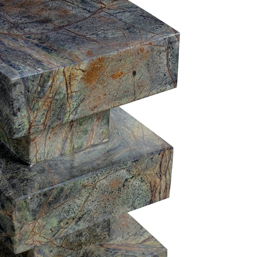 Charli Marble Accent Table – White or Green Marble