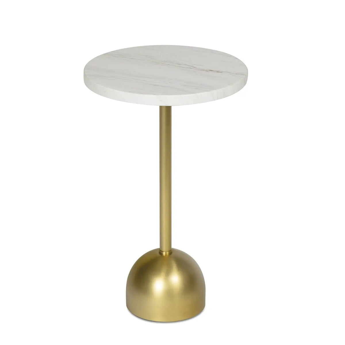 Arthur Accent Table – Round Marble Top on Goblet Base