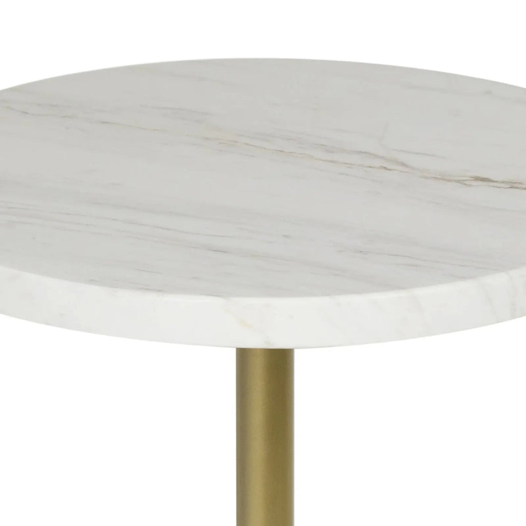 Arthur Accent Table – Round Marble Top on Goblet Base