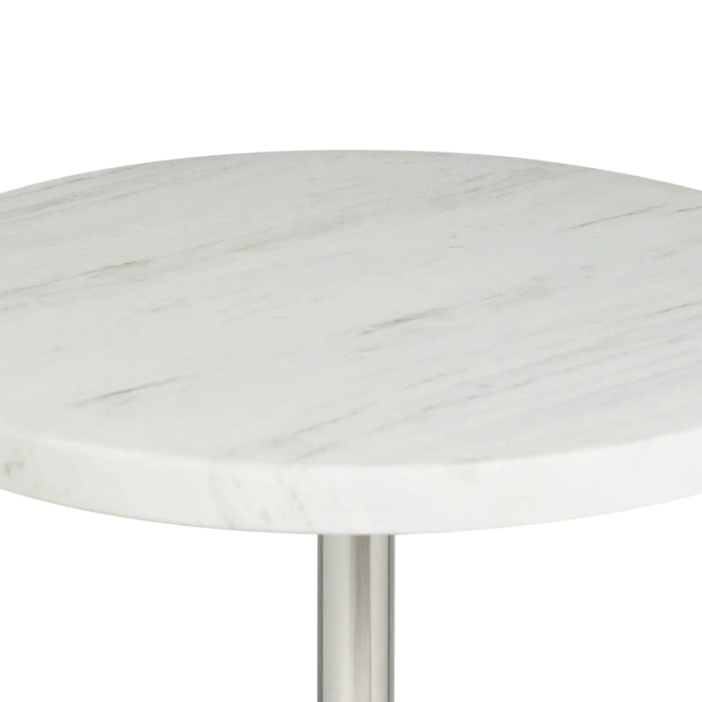 Arthur Accent Table – Round Marble Top on Goblet Base