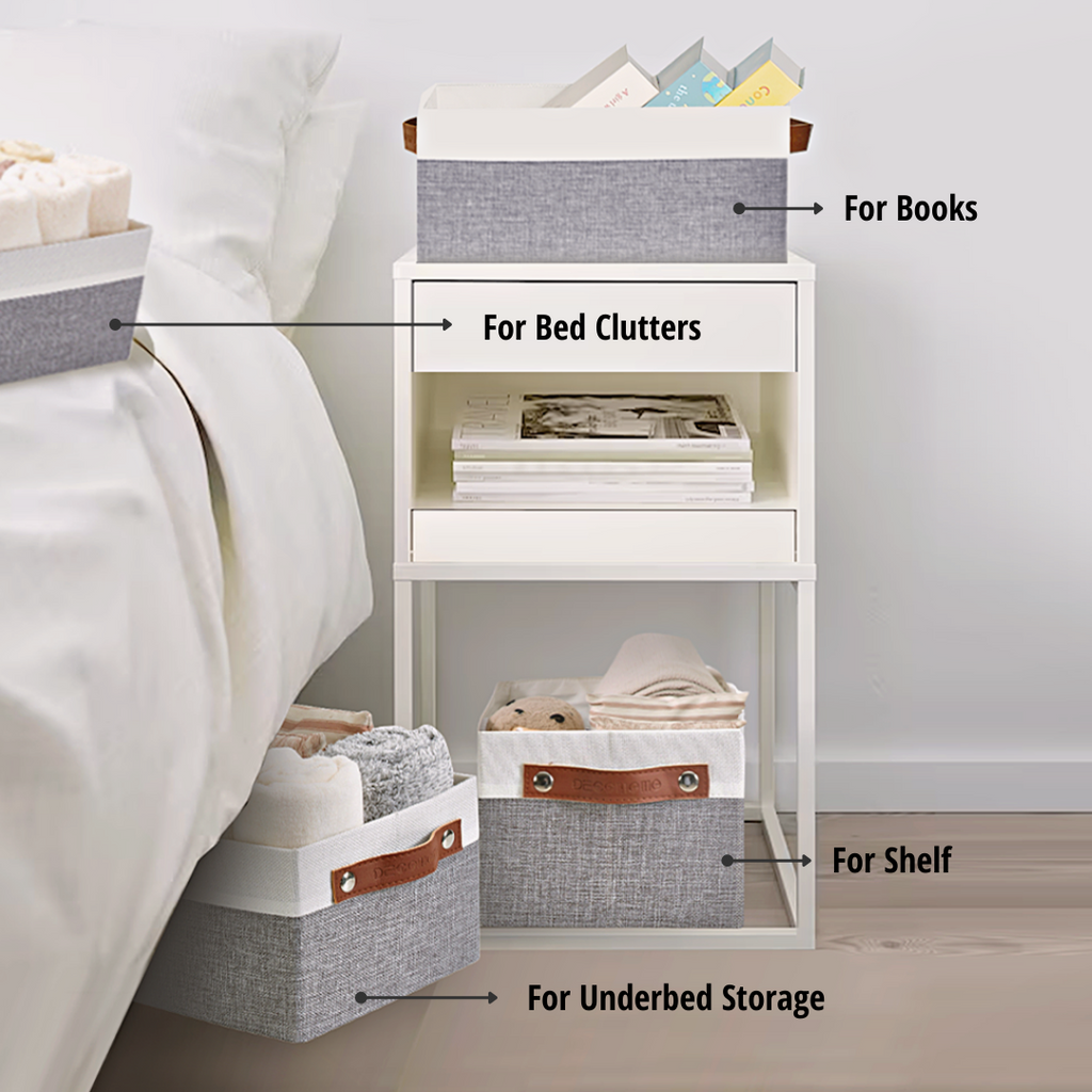 Small Storage Bins Collapsible Sturdy Storage Basket | Storage Organizer Baskets