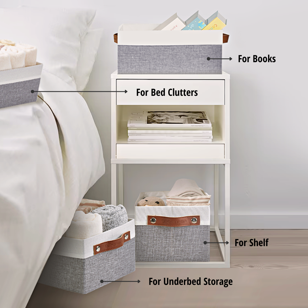 Small Storage Bins Collapsible Sturdy Storage Basket | Storage Organizer Baskets