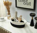Cotton Rope Baskets (2pcs) - Small Woven Storage Bins