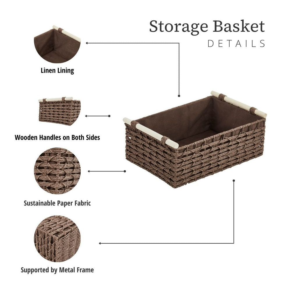 Boho Rope Décor Storage Baskets - Home Décor Storage Basket