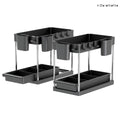 Under Sink Organizer Storage Basket (2-Tier Sliding) | Under Sink Storage Solution