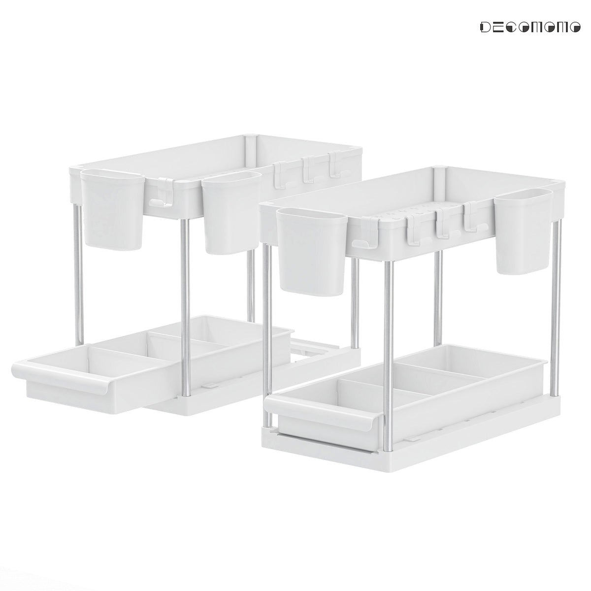 Under Sink Organizer Storage Basket (2-Tier Sliding) | Under Sink Storage Solution
