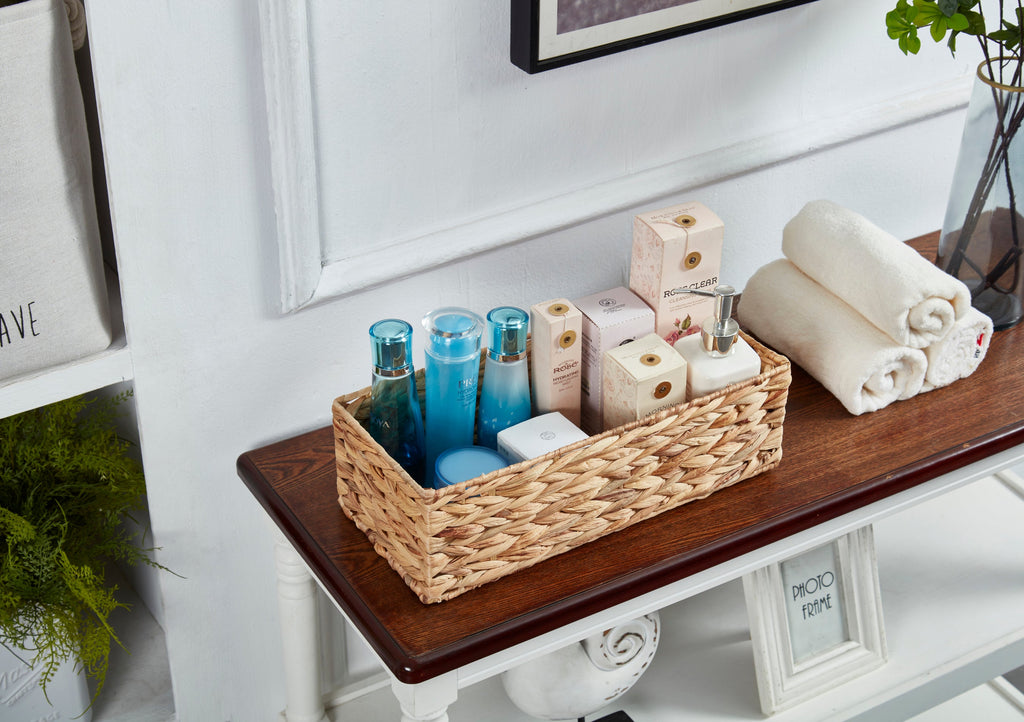 Water Hyacinth Decorative Basket for Home Decor - Multi-purpose Wicker Baskets