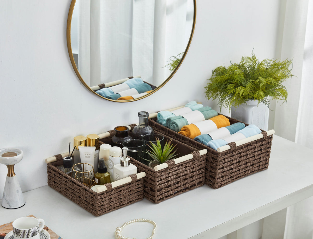 Boho Rope Décor Storage Baskets - Home Décor Storage Basket