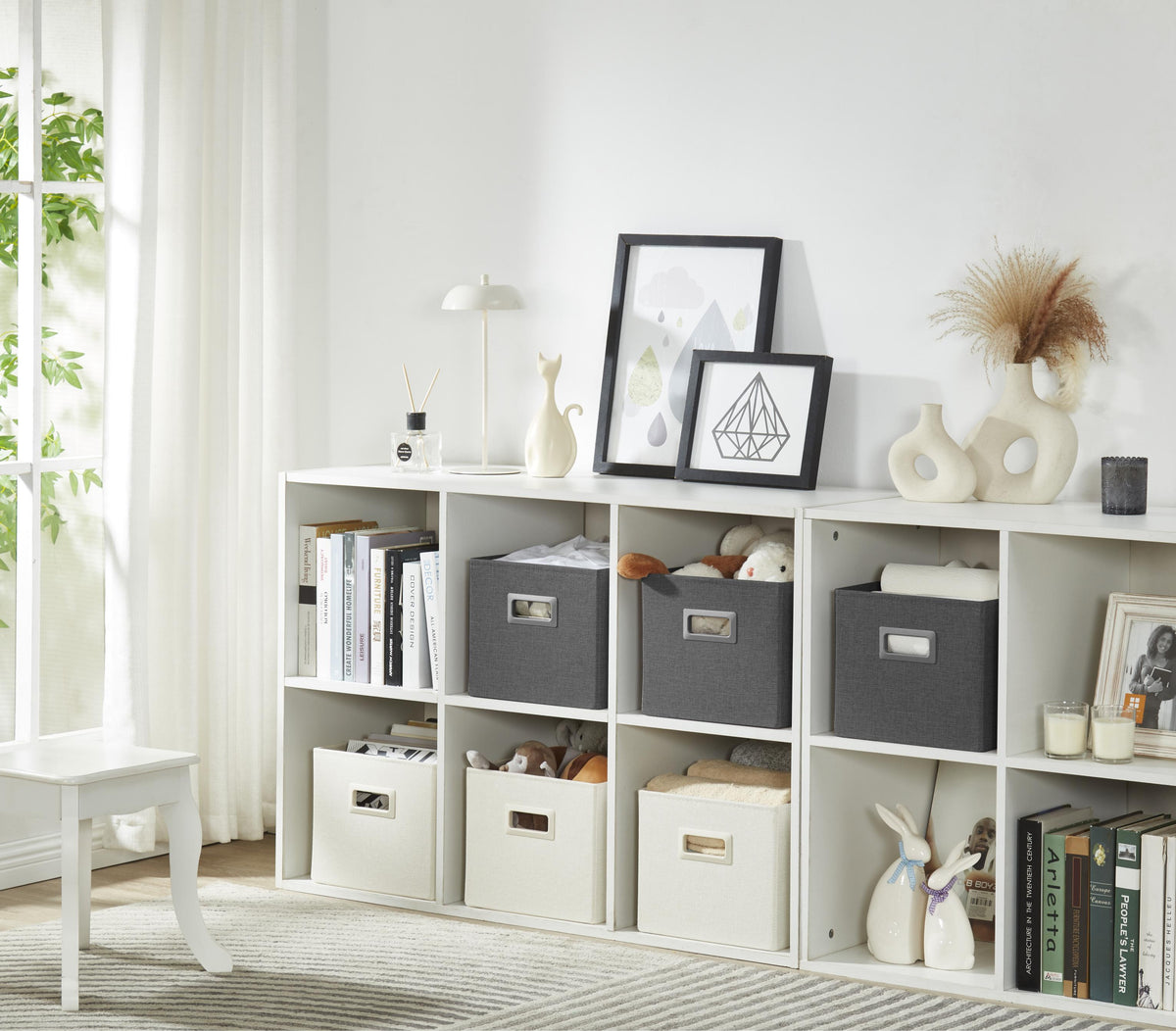 Premium Storage Baskets for Shelves | Durable Closet Organizers for Clothes, Books & Toys