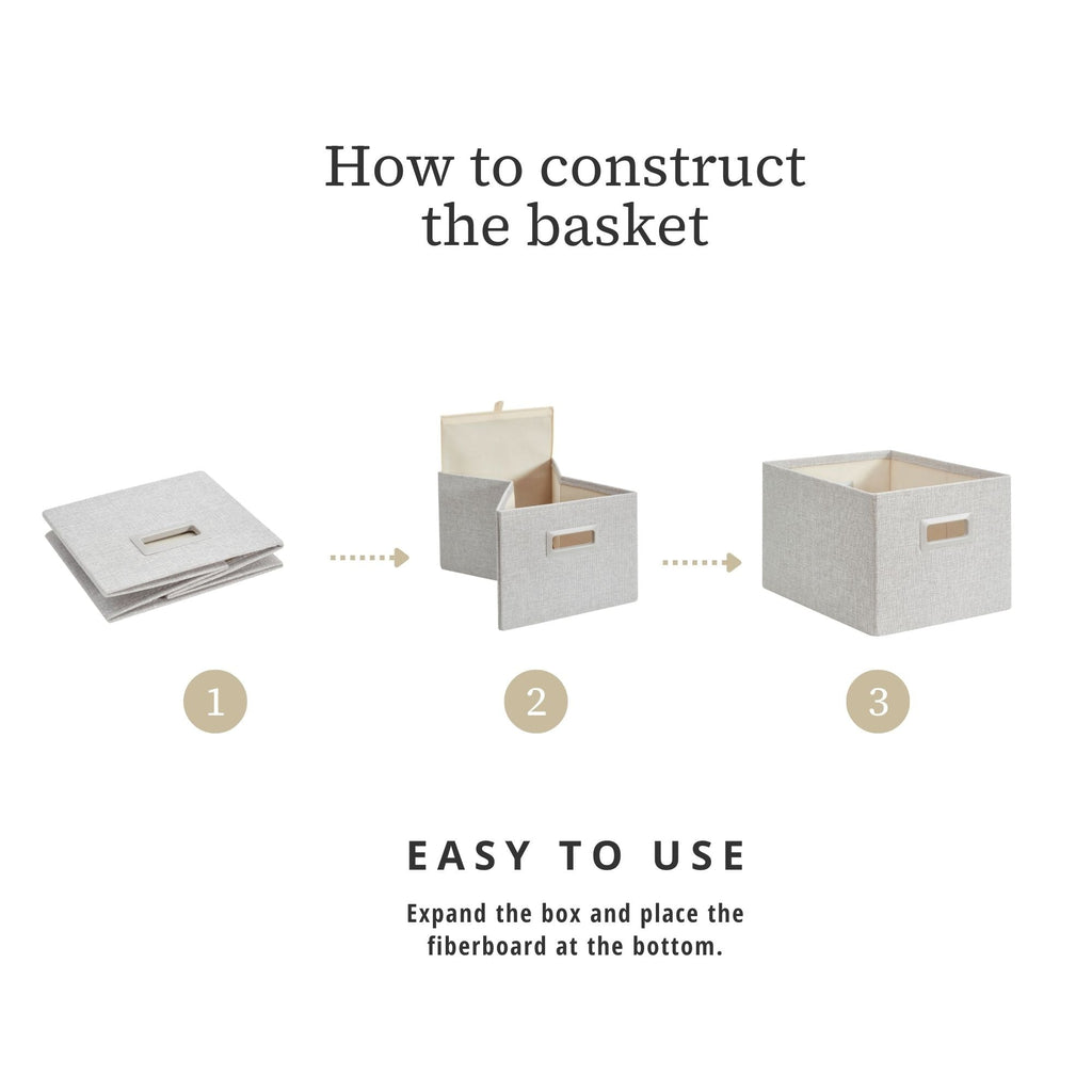 Premium Storage Baskets for Shelves | Durable Closet Organizers for Clothes, Books & Toys