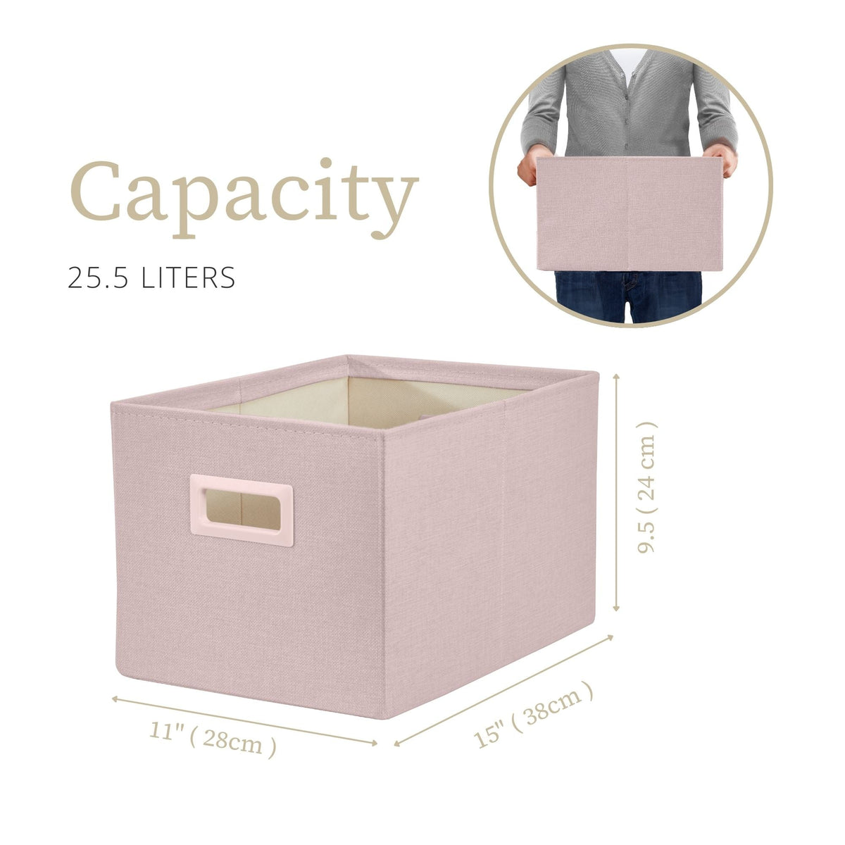 Premium Storage Baskets for Shelves | Durable Closet Organizers for Clothes, Books & Toys