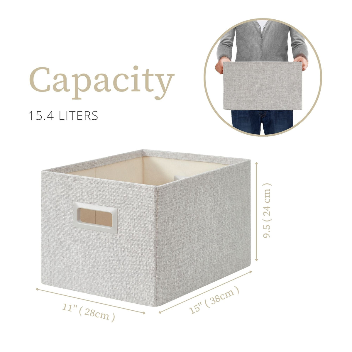 Premium Storage Baskets for Shelves | Durable Closet Organizers for Clothes, Books & Toys