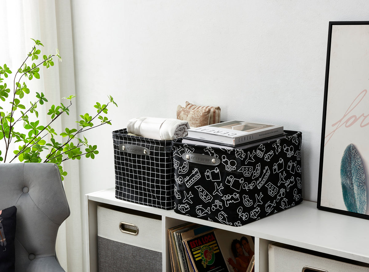 Large Water-Resistant Storage Bins | Collapsible Storage Basket | Toy Storage Organizer