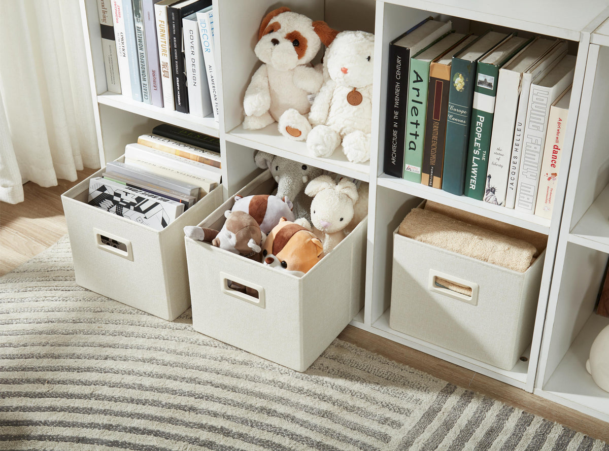 Premium Storage Baskets for Shelves | Durable Closet Organizers for Clothes, Books & Toys