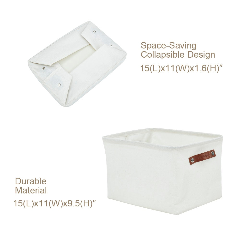 Large Water-Resistant Storage Bins | Collapsible Storage Basket | Toy Storage Organizer