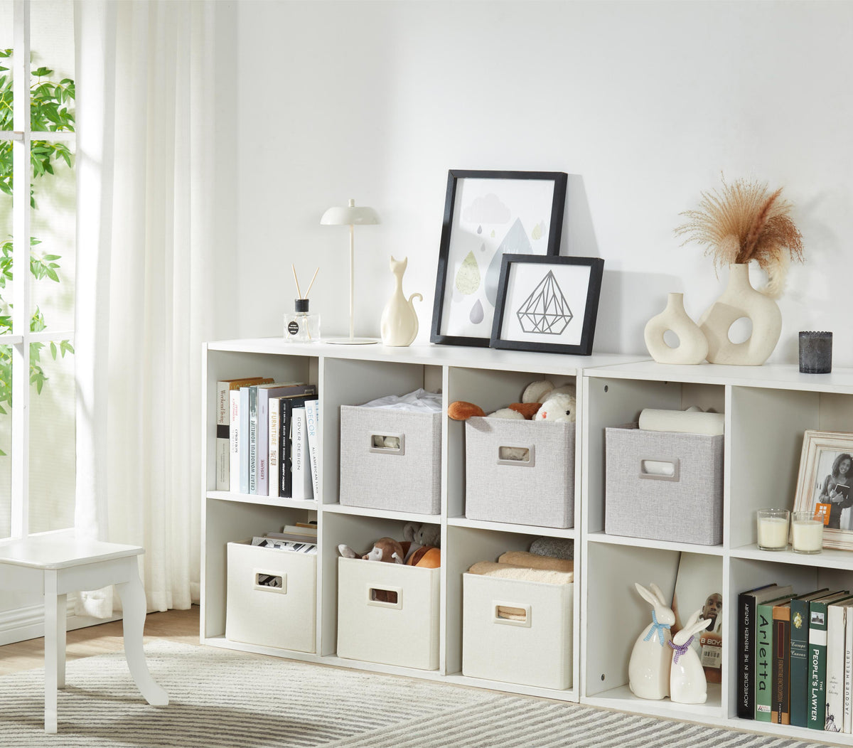 Premium Storage Baskets for Shelves | Durable Closet Organizers for Clothes, Books & Toys