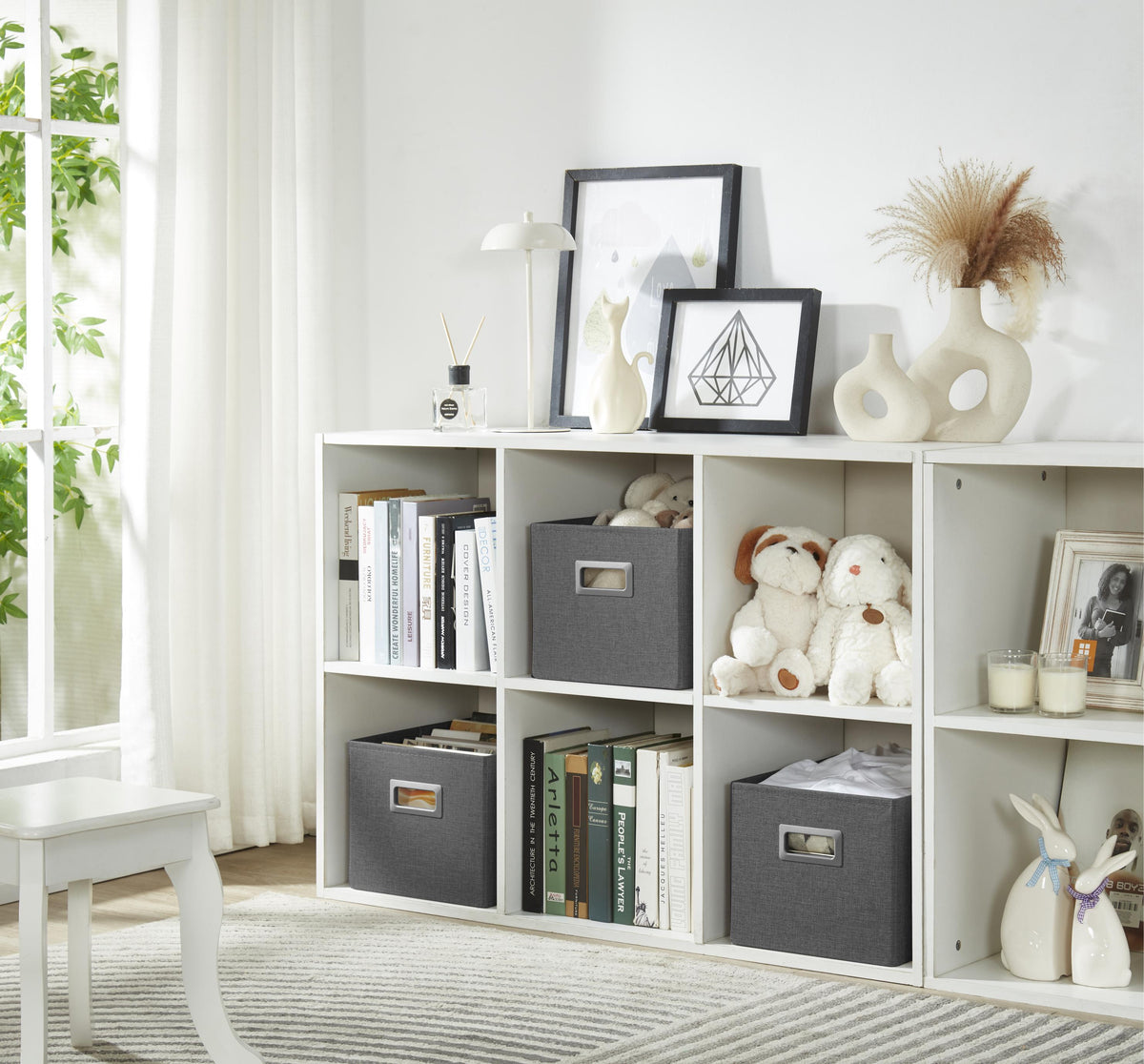 Premium Storage Baskets for Shelves | Durable Closet Organizers for Clothes, Books & Toys