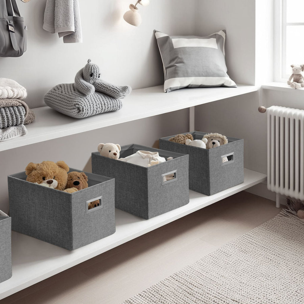 Premium Storage Baskets for Shelves | Durable Closet Organizers for Clothes, Books & Toys