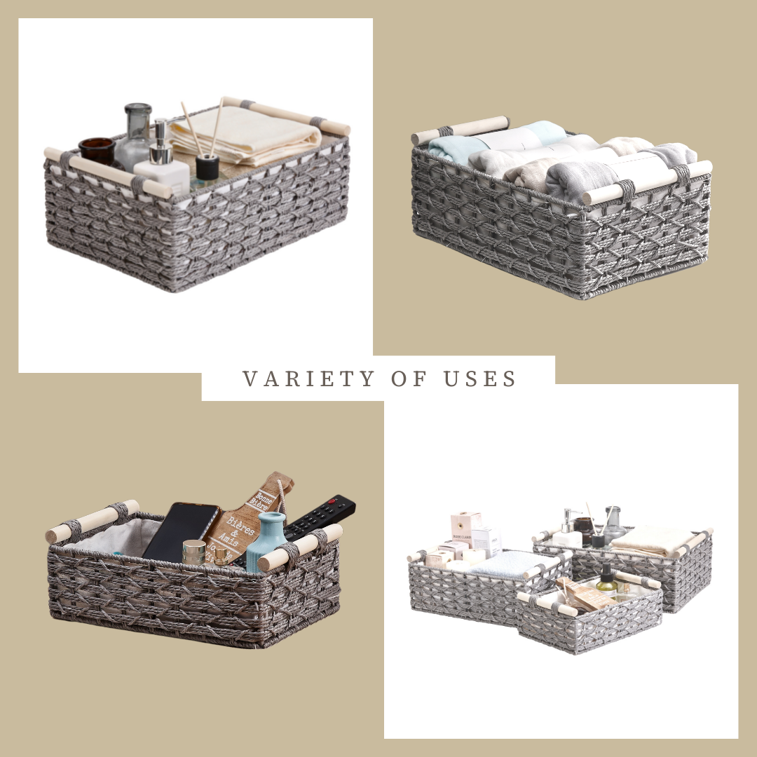 Boho Rope Décor Storage Baskets - Home Décor Storage Basket
