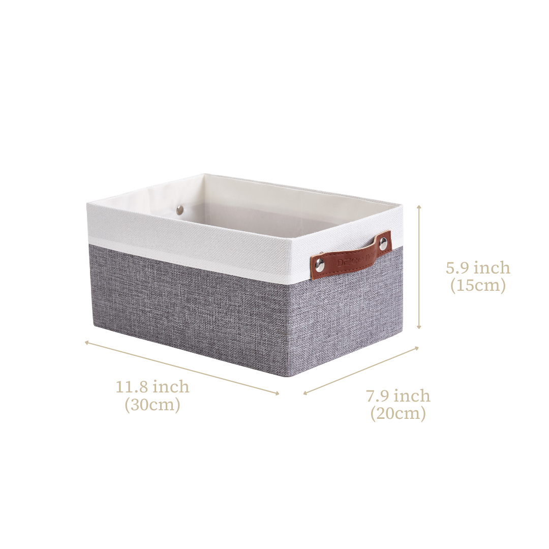 Small Storage Bins Collapsible Sturdy Storage Basket | Storage Organizer Baskets