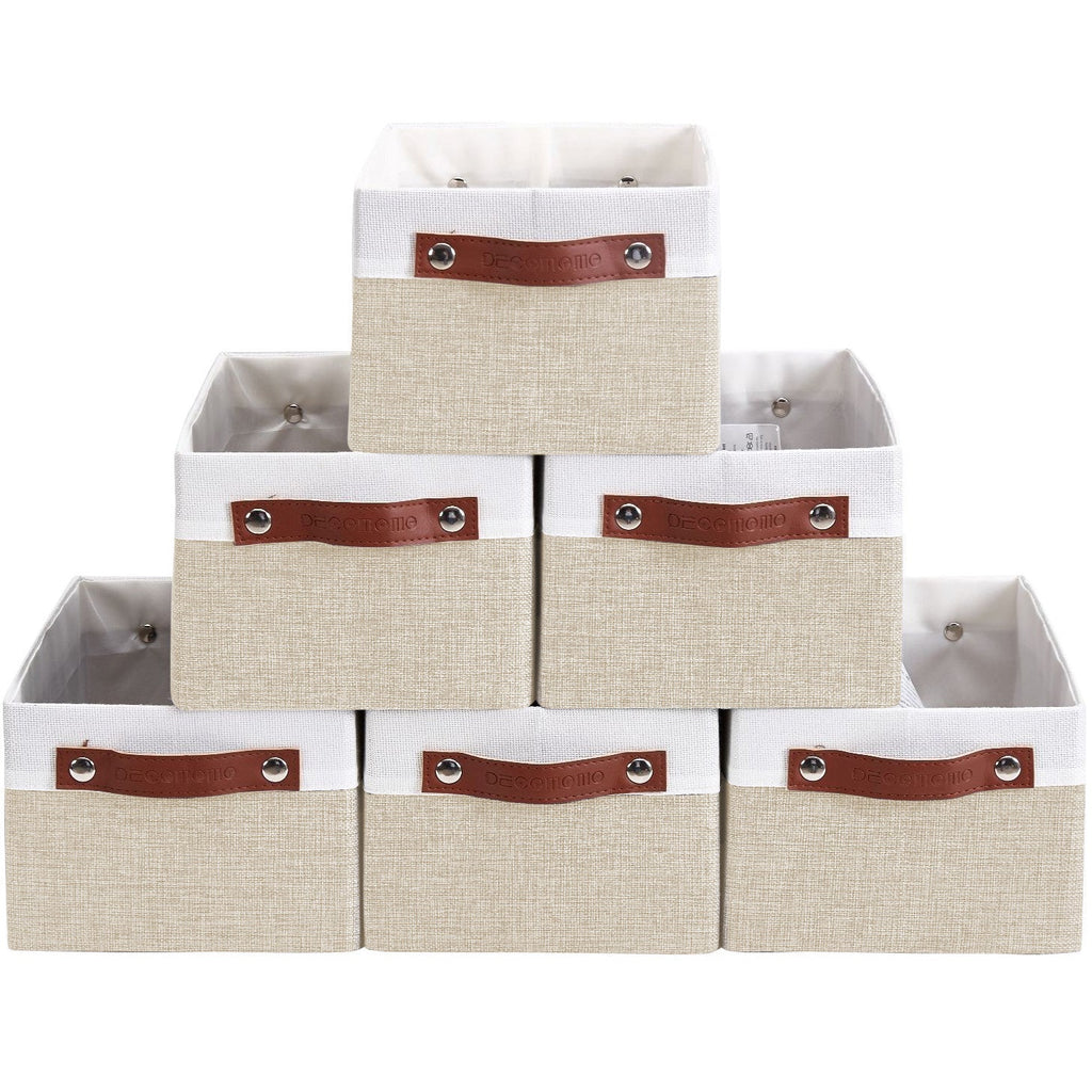 Small Storage Bins Collapsible Sturdy Storage Basket | Storage Organizer Baskets