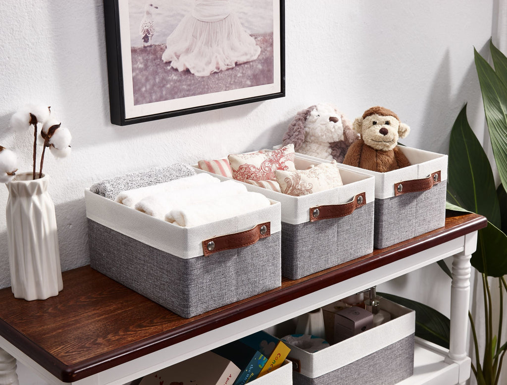 Small Storage Bins Collapsible Sturdy Storage Basket | Storage Organizer Baskets