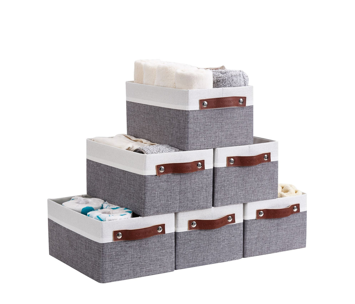 Small Storage Bins Collapsible Sturdy Storage Basket | Storage Organizer Baskets