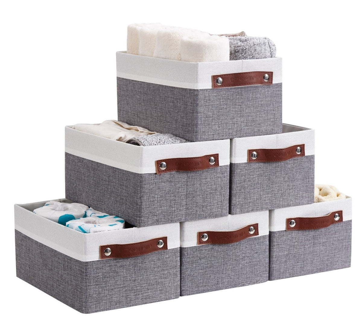 Small Storage Bins Collapsible Sturdy Storage Basket | Storage Organizer Baskets