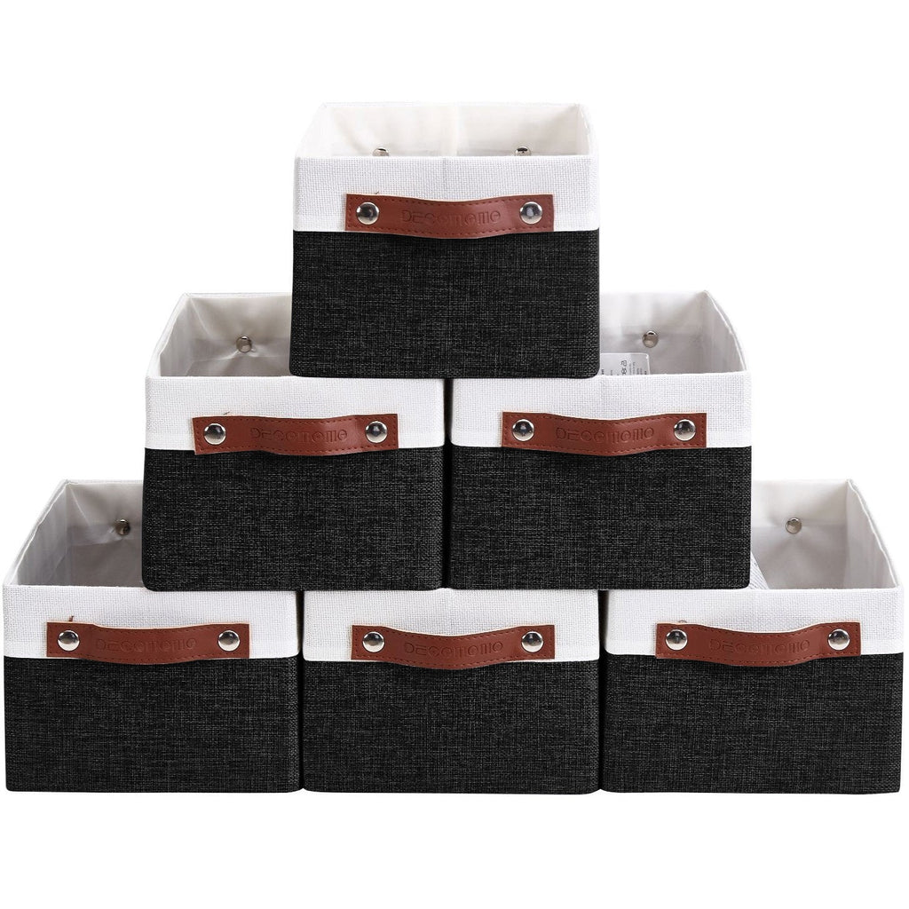 Small Storage Bins Collapsible Sturdy Storage Basket | Storage Organizer Baskets