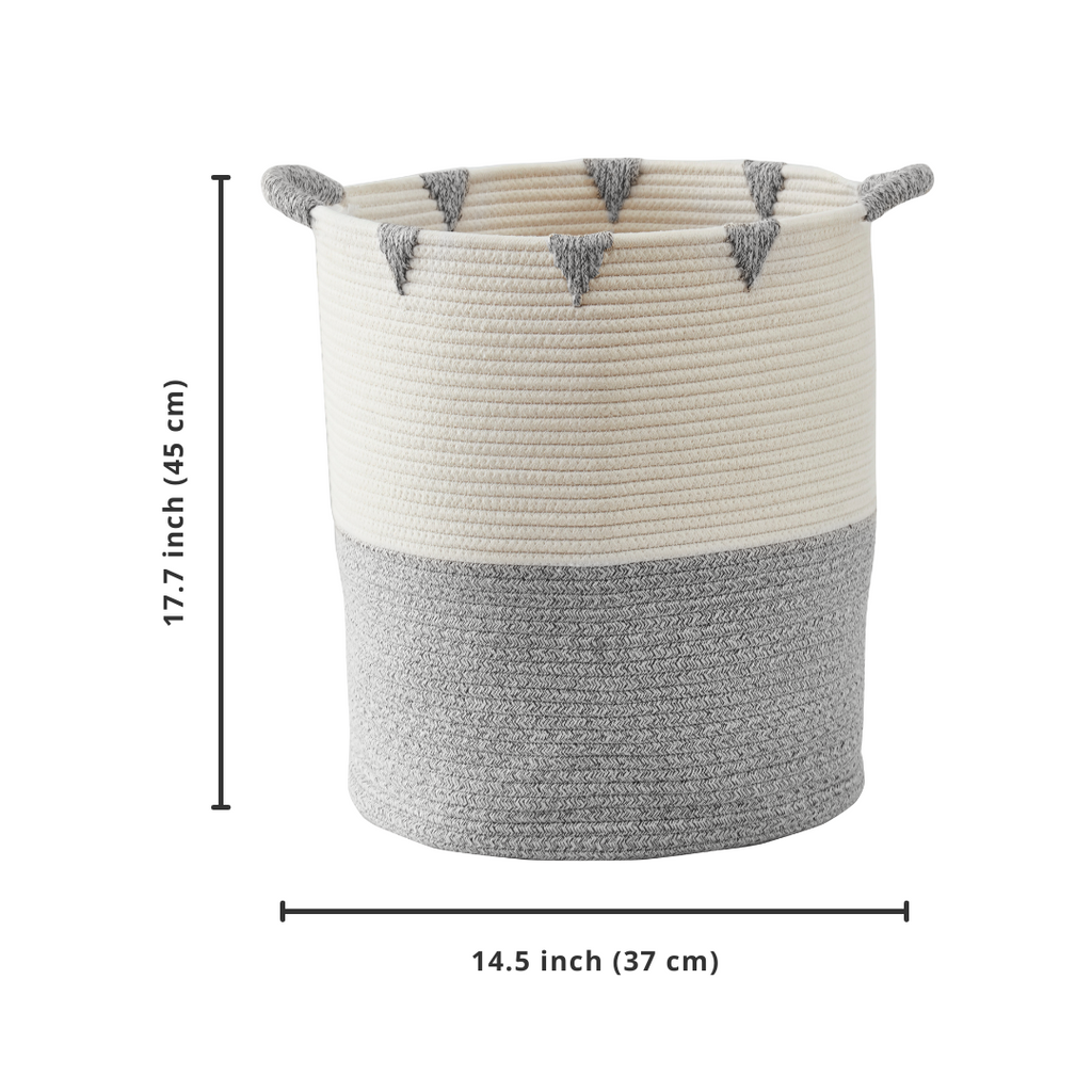 Decorative Cotton Rope Storage Basket | Home Décor Woven Basket