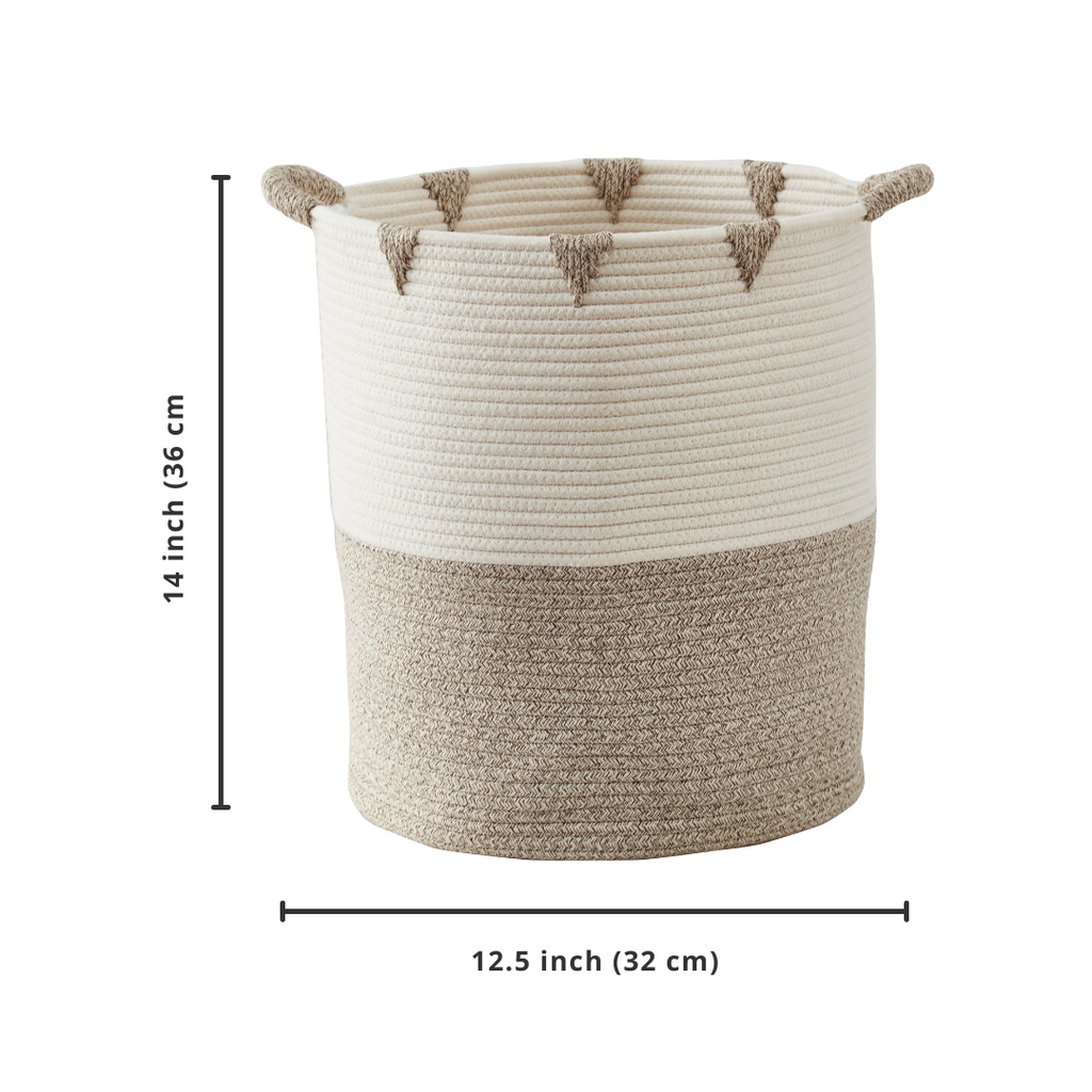 Decorative Cotton Rope Storage Basket | Home Décor Woven Basket