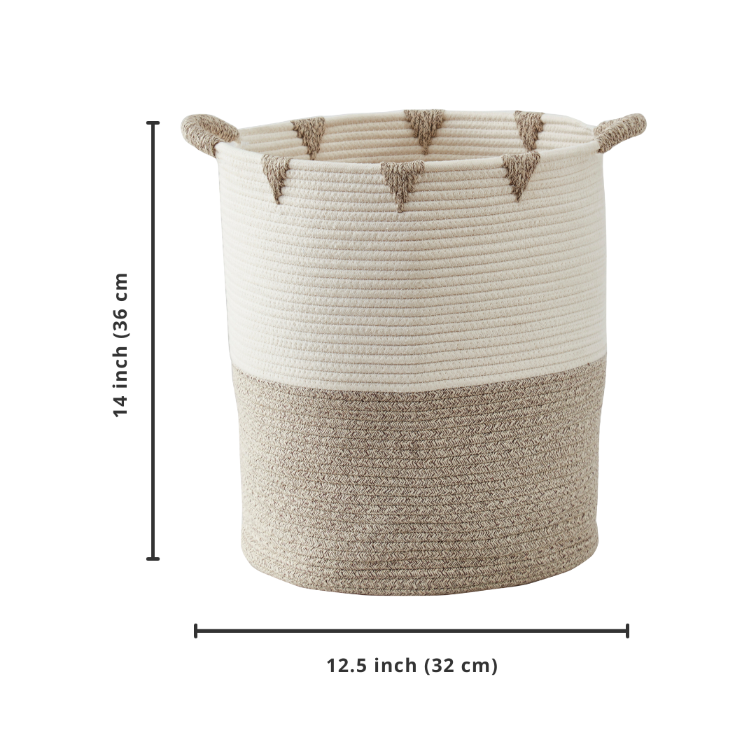 Decorative Cotton Rope Storage Basket | Home Décor Woven Basket