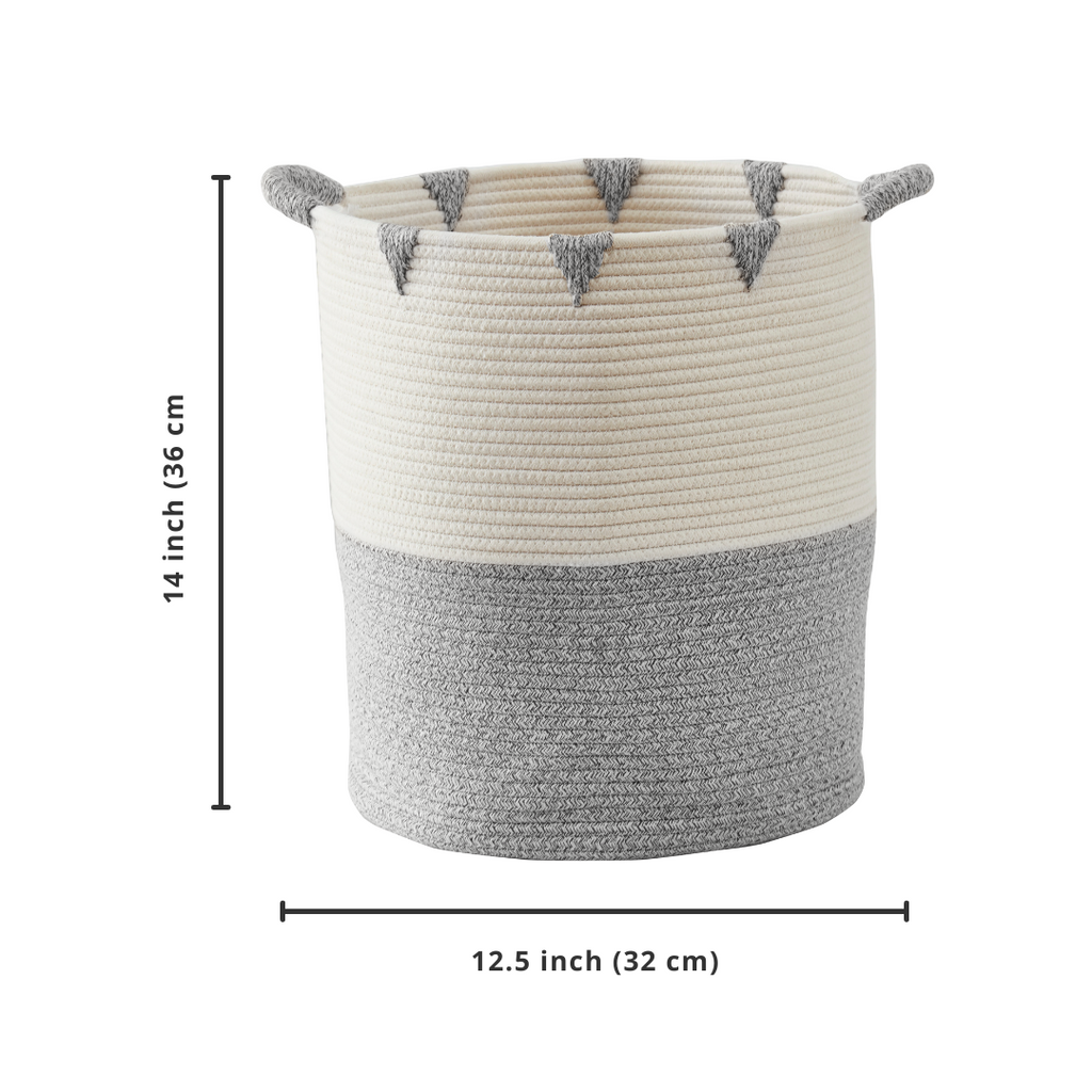 Decorative Cotton Rope Storage Basket | Home Décor Woven Basket