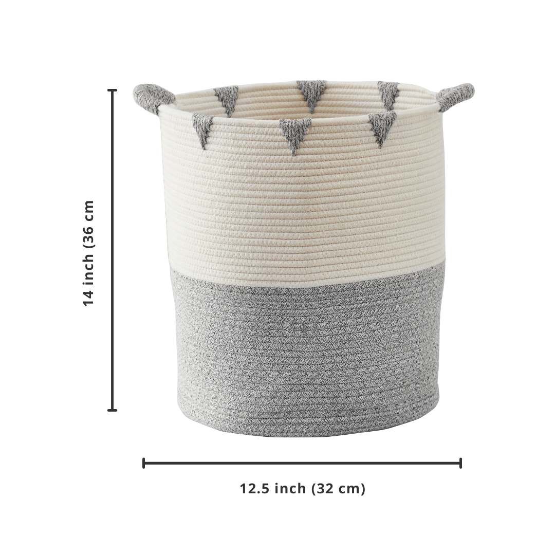 Decorative Cotton Rope Storage Basket | Home Décor Woven Basket