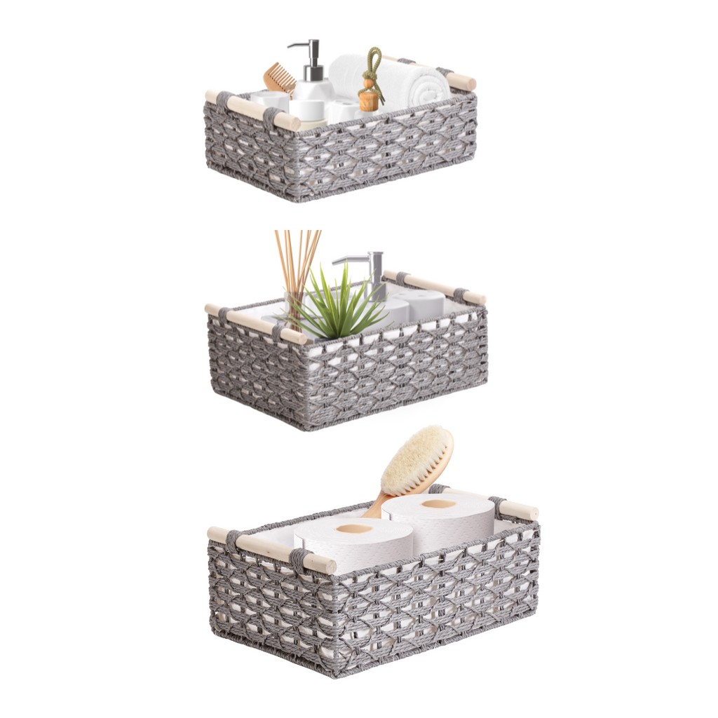 Boho Rope Décor Storage Baskets - Home Décor Storage Basket