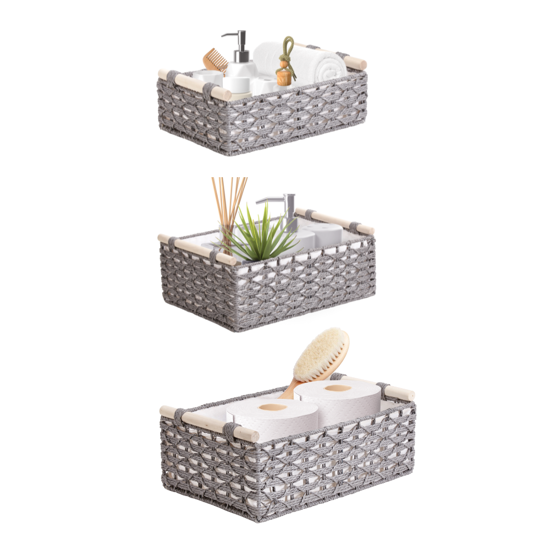 Boho Rope Décor Storage Baskets - Home Décor Storage Basket