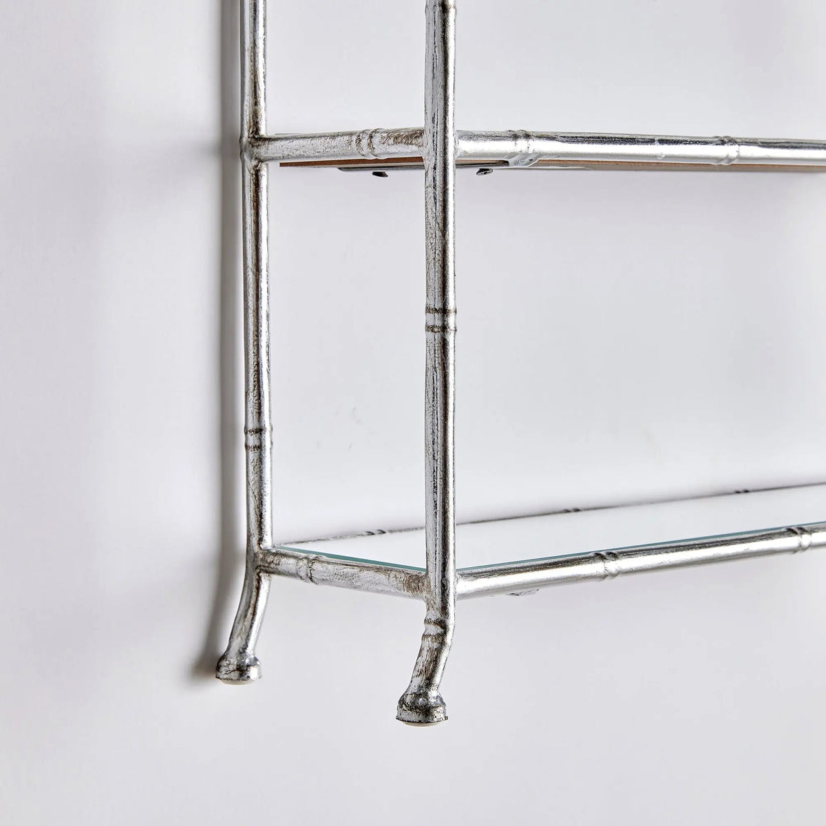 Daphne 2-Tier Curio Shelf – Antique Gold or Silver