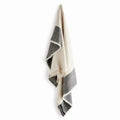 Anika European Linen Throw – Flax/Ivory or Flax/Charcoal