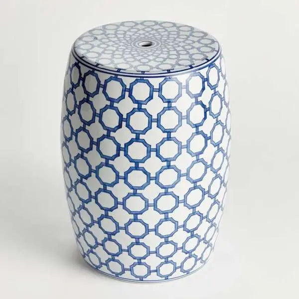 Dynasty Link Ceramic Garden Stool – Blue & White