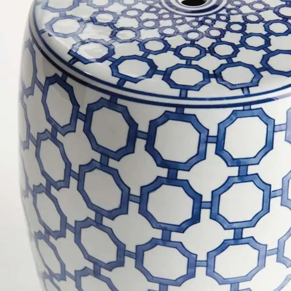Dynasty Link Ceramic Garden Stool – Blue & White